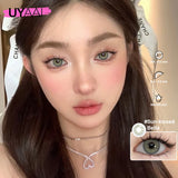 Popxstar NEW Color Contact Lenses for Eyes Cosmetics Blue Contact Lenses Brown High Quality Natural Contact Lenses Gray  Lenses