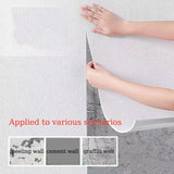 Popxstar 50cmX10m Linen 3D Foam Self-adhesive PVC Solid Color Thickened Waterproof Background Wall Renovation Wallpaper Wall Stickers