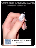 Autumn Winter Blue Black Red Glass Bead Crystal Cat Eye Gel Nail Polish New Whitening High Density Sparkling Nail