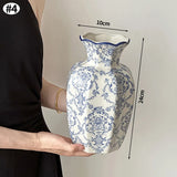 Popxstar  Ceramics Nordic Vase Flower Vase Bedroom Kitchen Tabletop Vase Modern Decorative Vase Ceramic Vase Home Ramadan Decoration Vase