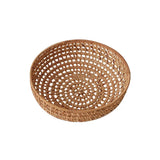 Natural rattan weaving storage basket retro vegetable fruit storage tray kitchen living room household hotel restaurant cafe