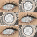 Popxstar  Halloween cosplay color contact lenses for eyes black/red/white Anime Accessories colorful fashion lenses