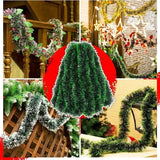 Popxstar Christmas Green Cane Ribbons Garland DIY Xmas Tree Ornaments Green Cane Ribbons Wreath Hanging Pendent Home Party Decoration