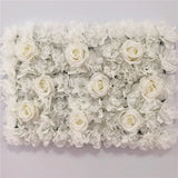 Popxstar Pink Silk Rose Flower Wall Artificial Flower for Wedding Decoration Flower Wall BabyShow Wedding Christmas Home Backdrop Decor