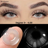 Popxstar  1 Pair 0~ -6.00 Natural Colored Contact Lenses Myopia Lenses Brown Contact Lenses High Quality Natural Lenses Yearly
