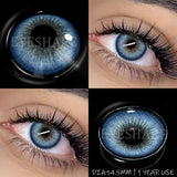 Yearly Use black Color Contact Lenses Cosmetic Natural Contact Lenses Soft Eye Lenses Beauty Pupils 1 Pair 14.2mm