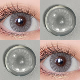 Popxstar Natural Contact Lenses with Degree Colored Pupils for Eyes Cosmetics  Lenses with Diopters Prescription Lenses Icy Gray Lens