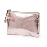 Popxstar PU Leather Zipper Storage Bag Multifunctional Outdoor Portable Coin Key Organizer Card Holder Silver Coin Purse Wallet Travel