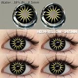 Popxstar 2pcs Cosplay Colored Contact Lenses Anime Contact Lenses Blue Eye Lenses Yearly Crazy Halloween Makeup Colorful Lens