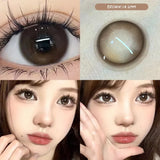 Popxstar  -(2pcs)1Pair Myopia Color Contact Lenses for Eyes Fashion Prescription Lenses Beauty Pupils Blue Green Brown Grey Lenses