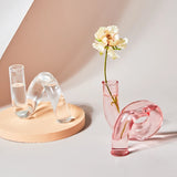Popxstar Glass Vases Clear Flower Vase Candle Holders Wedding Centerpieces Home Decoration Table Centerpieces Candlestick Holder