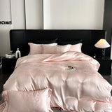 Satin Jacquard 1000TC Egyptian Cotton Patchwork European Luxury Bedding Set Duvet Cover Flat/Fitted Bed Sheet Pillowcases 4Pcs