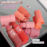 Popxstar 4 In 1 Matte Lipstick Pencil Kit Combo Velvet Sexy Red Lip Tint Non-stick Cup Multicolour Lipstick Pen Makeup Lips Cosmetic Set