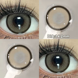 Popxstar  2pcs Cyberpunk Blue Contact Lenses for Eyes Fashion Color Pupils Beauty Eye Color lenses Natural Gray Lens Myopia Lenses