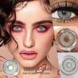 Popxstar  1 Pair Colorcon Eye Contact Lenses Natural Brown Gray Pupils for Eyes Cosmetics Yearly Blue Color Lens Green Softlens