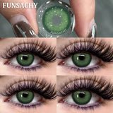 Popxstar  1 Pair Big Black Color Contact Lenses Natural Gray Lenses Blue Korean Eye Makeup Contacts Yearly Beauty Pupils Cosmetic