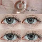Natural Colored Eyes Lenses 1 Pair Lens Beauty Brown Colored Lenses Gray Contact Lenses Makeup Pupils Big Eyes Natual Look