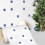 Popxstar 70cm*1m 3D Soft Foam Brick Wallpaper Sticker Roll DIY Self Adhesive Living Room Home Kitchen Bathroom Decorative Wall Paper