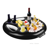 Popxstar New Summer Party Bucket Cup Holder Inflatable Pool Float Beer Drinking Cooler Table Bar Tray Beach Swimming Ring Accessories