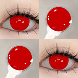 Cosplay Contact lenses Cosmetics Colored Pupils Halloween Cosplay Makeup Black Contact Lenses White Lenses Big Eyes 14.5mm