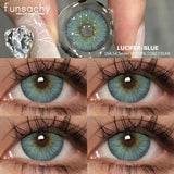 Popxstar  1pair Bloom Black Contact Lenses for Eyes Natural Cosmetic Brown Gray Pupil Eye Lens Color Lens Fashion Beauty Yearly