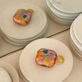 Popxstar  Retro graffiti oil painting cute cat headphone case for airpods 4 tpu soft protection cover for airpods 2 3 pro 2 earphone shell