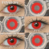 Popxstar  1 Pair Crazy Halloween Cosplay Contact Lenses Eye Makeup Lens Vampire White Black Red Contacts Anime Cosplay Softlens