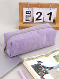 Popxstar  1pc Pencil Case Solid Color Pencil Case school supplies Large Capacity Pencil Case Stationery Bag Pencil Case School Pencil Case