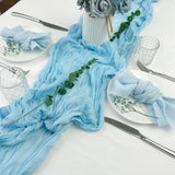 Popxstar Semi-Sheer Gauze Table Runner, Cheesecloth, Wedding Table Path, Tulle Layout, Event Designing Kitchen Dining Decor  