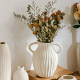 Popxstar  Ceramics Nordic Vase Flower Vase Bedroom Kitchen Tabletop Vase Modern Decorative Vase Ceramic Vase Home Ramadan Decoration Vase