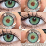 Popxstar New 1pair Colored Contact Lenses for Eyes Natural Brown Contacts Lenses Fashion Blue Eyes Lenses Yearly Gray Pupils