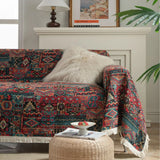 Multifunction Soft Sofa Towel Anti Cat Scratch Jacquard Thick Colored Flower Thick Sofa Cover for Living Room Sofa Blanket