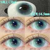 1 Pair Hot Sale Green Natural Contact Lenses with Degree Colored Pupils for Eyes Blue Beautiful Pupils Korean Lenses