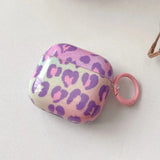 Splicing Color Leopard Print Case For Apple Airpods 1 2 3 4 Cover For Airpods Pro Pro2 Pro3 Wireless Earphone Box Case with Hook