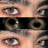 2pcs/Pair Natural Colored Contact Lenses Blue Gray Beauty Pupils Makeup Lenses Brown Eyes Contacts Yearly Soft Lenses