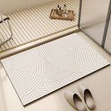 Popxstar Bathroom Carpet Toilet Foot Mats Absorbent Bathroom Mat Diatom Mud Floor Mat Non-Slip Bath Rug Toilet Doormat Quick Drying Rugs
