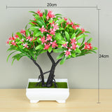 Popxstar Artificial Plants Bonsai Small Tree Pot Fake Plant Flowers Potted Ornaments For Home Room Table Decoration Hotel Garden Decor