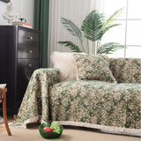 Multifunction Soft Sofa Towel Anti Cat Scratch Jacquard Thick Colored Flower Thick Sofa Cover for Living Room Sofa Blanket