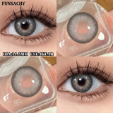 1 Pair contact lenses for eyes color eye contacts brown gray lens beautiful pupils for makeup yearly use