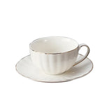 Popxstar  High End And Exquisite Ceramic Coffee Cups British Afternoon Tea Cups Pumpkin Cups Coffee Cup And Plate Set