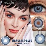 Popxstar  2pcs Natural Color Contact Lenses for Eyes Green Eye Lens Blue Eye Contacts Fashion Beauty Makeup Women Man Soft Lenses