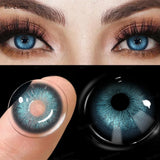 Popxstar 1 Pair Colored Contact Lenses Pupils Fashion Brown Lenses for Makeup Cosplay Lenses High Quality Natural Pupils Year