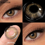 Color Contact Eye Color Lenses Makeup Natural Brown Lens Cosmetics Gray Eyes Lenses Woman Makeup Softlenses