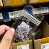 Popxstar 100pcs Clear Crystal Rhinestones Jewelry 3D Love Heart Nail Charm for Nail Art Decoration Clear Resin Valentine's Day Nail Parts