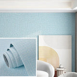 Popxstar  10m 1 roll DIY 3D linen texture self-adhesive wallpaper,PVC wallpaper tile wall paste, used in living room, dining room,bathroom