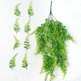 Popxstar 3/1pcs Artificial Plant Vine Home Decoration Hanging Plastic Leaf Grass Garland Outdoor Wedding Party Decorations Fake Rattan Ivy