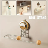 Popxstar Suction Cup Roll Paper Holder Wall Mounted Paper Towel Hanger Utensils for The Kitchen Paper Roll Holder Kitchens Accessories