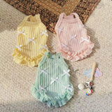 Adorable Thin Vest for Small Pets Teddy Bichon  Dog Clothes Spring Summer New Style Warmth Function Princess Style Dress