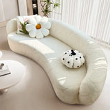 Stretch Shaped Sofa Protector for Living Room Semi-Circular Curved Couch Cover Soft Leaves Sectional Jacquard Sofa Slipcover