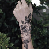 Popxstar  Flower Tattoo Sticker Waterproof and Long-lasting Temporary Tattoo Sticker